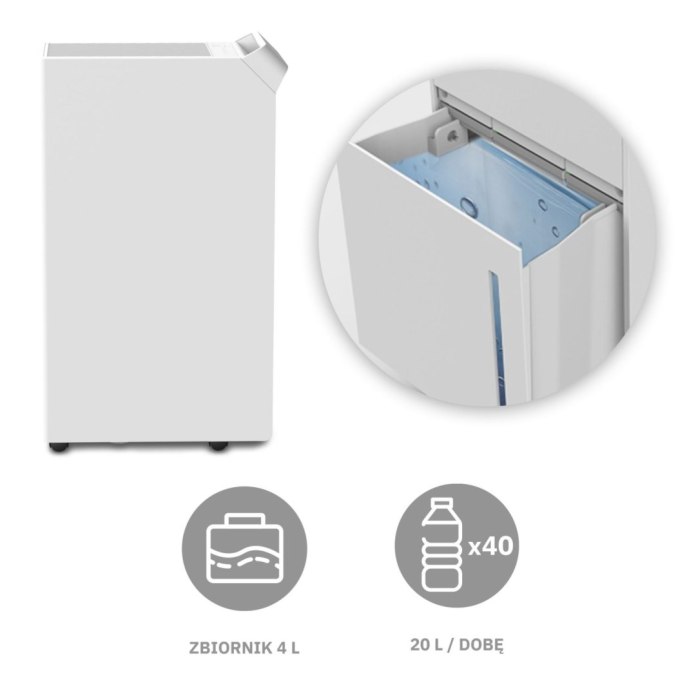 Webber DEC600 – zbiornik 4 l i możliwość stałego odprowadzania wody